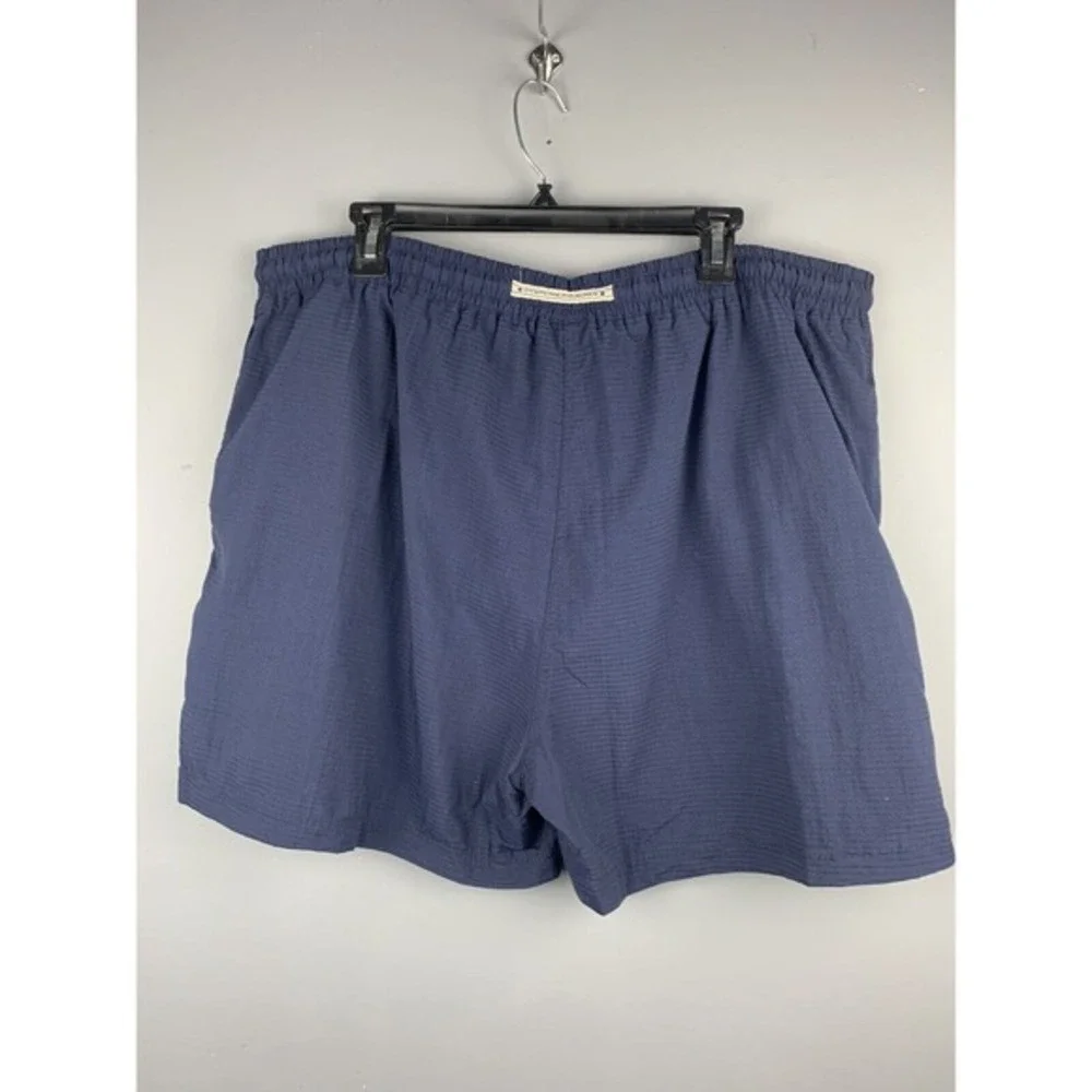 Chaps Ralph Lauren‎ Spellout Swim Trunks Mens XL Shorts Navy Blue Beach